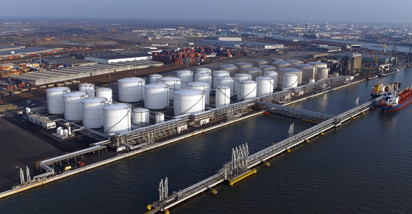 storage tanks near harbour